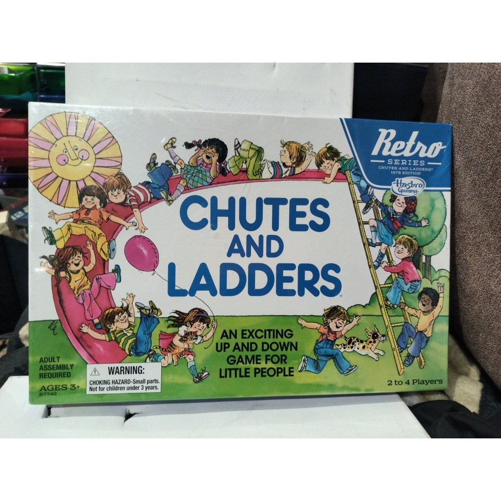Chutes and Ladders Game: Retro Series Inspired by 1978 Edition Hasbro New Sealed